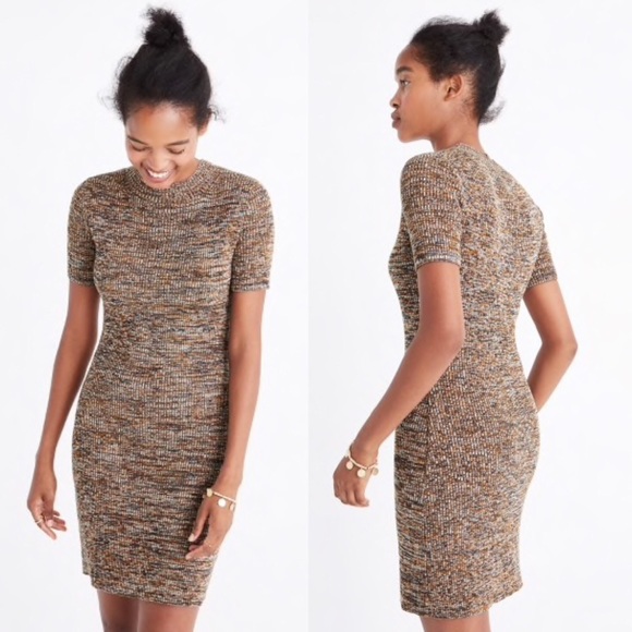 marled sweater dress